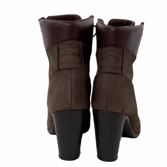 Timberland Glancy Brown Leather Ankle Boot 9.5 - Picture 5 of 11